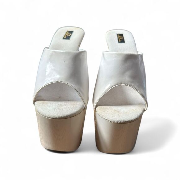 Ellie White Platform High Heel Shoes – Size 8 - Picture 3 of 12